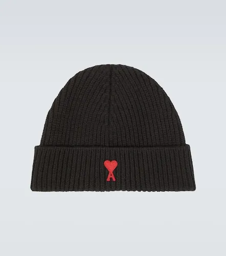 Ami De Cour ribbed-knit wool beanie - Ami Paris - Modalova
