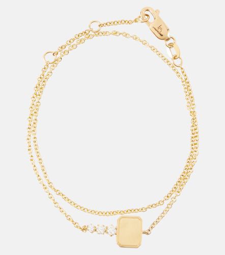 Halskette Catherine Mini aus 18kt Gelbgold mit Diamanten - Jade Trau - Modalova
