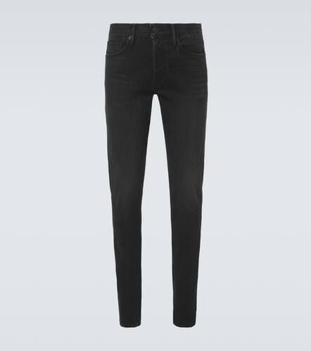 Tom Ford Leather-trimmed slim jeans - Tom Ford - Modalova