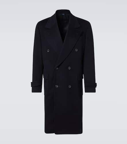 Double-breasted wool and cashmere overcoat - Thom Sweeney - Modalova