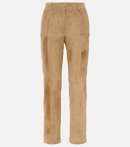 Coleman cropped suede straight pants - Joseph - Modalova