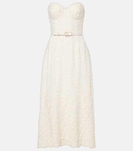 Besticktes Midikleid aus Cady - Elie Saab - Modalova