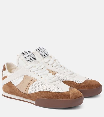 ChloÃ© Kick suede and leather-trimmed sneakers - Chloe - Modalova