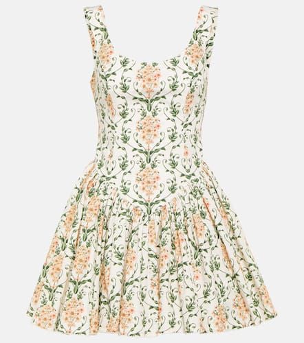 Pluma floral corset cotton dress - Agua by Agua Bendita - Modalova