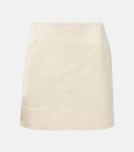 Mini-jupe en crêpe de coton mélangé - Toteme - Modalova