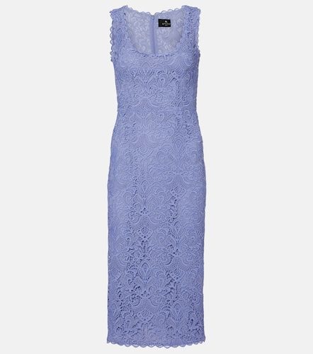 Etro Macrame scalloped midi dress - Etro - Modalova