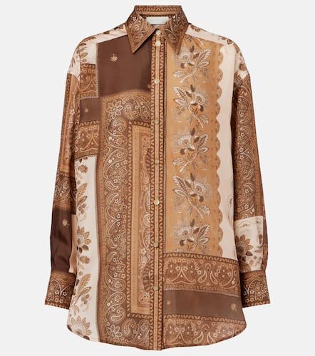 Lucky bandana silk satin shirt - Zimmermann - Modalova