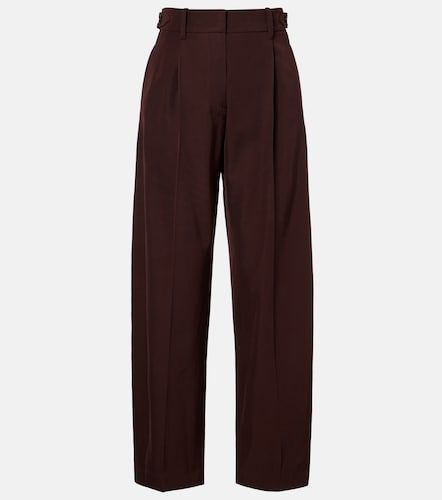 Pantaloni regular in lana e cotone - Brunello Cucinelli - Modalova