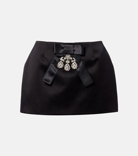 Minifalda de satén duquesa en mezcla de seda - Dolce&Gabbana - Modalova