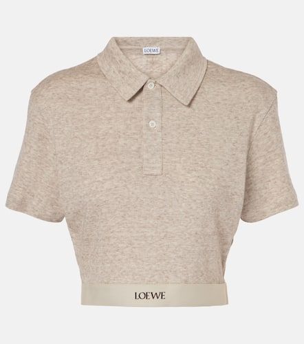 Loewe Logo cotton and wool crop top - Loewe - Modalova