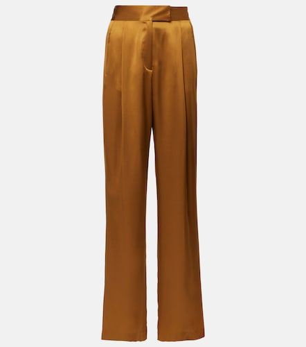 Pantaloni a gamba larga in raso di seta - The Sei - Modalova