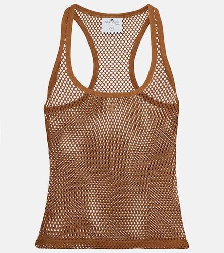 Courrèges Tank top Scuba in mesh di cotone - Courreges - Modalova