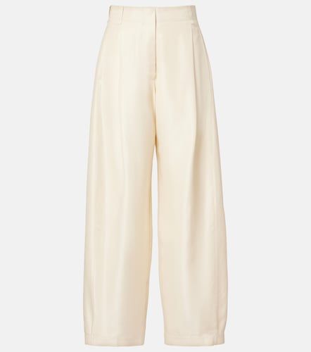 Pantaloni Kolina in seta a gamba larga - The Row - Modalova