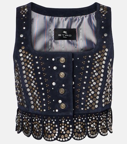 Etro Chaleco de ante con tachuelas - Etro - Modalova