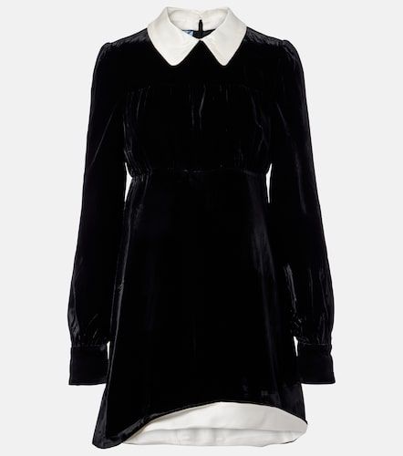 Miniabito asimmetrico in velluto - Prada - Modalova