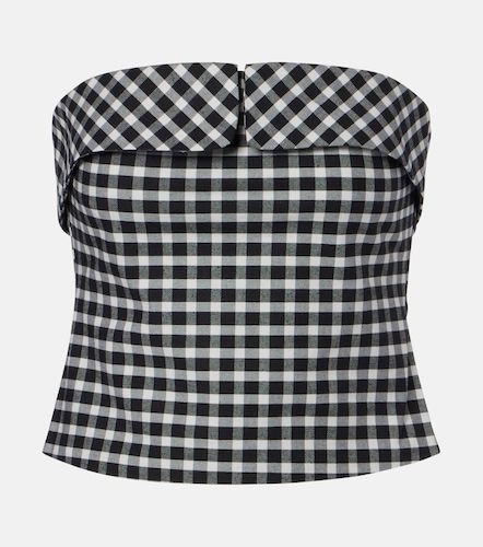 Top Chiara in misto cotone a quadretti - Posse - Modalova