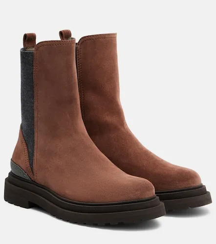 Monili suede Chelsea boots - Brunello Cucinelli - Modalova