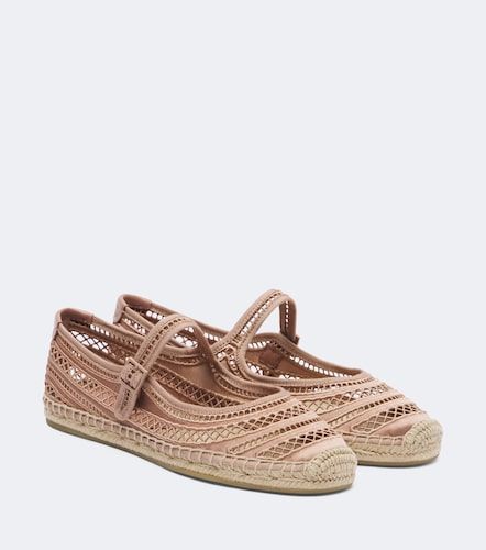 Open Weave Mary Jane satin espadrilles - Tory Burch - Modalova