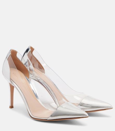 Pumps Plexi in pelle metallizzata e TPU - Gianvito Rossi - Modalova