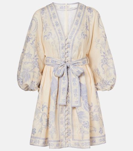 Indra floral linen minidress - Zimmermann - Modalova