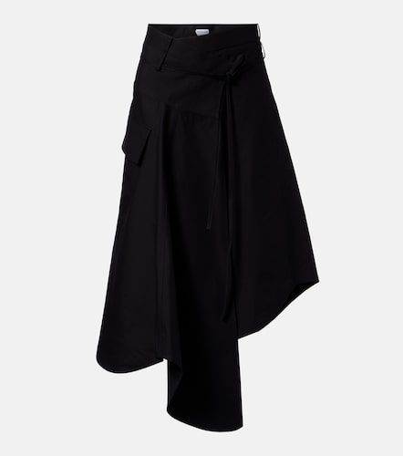 Asymmetric cotton midi skirt - Bottega Veneta - Modalova