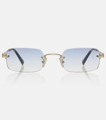 Miu Miu Logo rectangular sunglasses - Miu Miu - Modalova