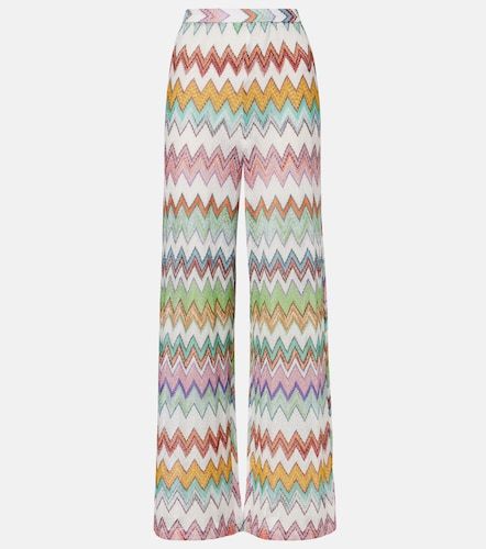 Missoni Zigzag lame wide-leg pants - Missoni - Modalova