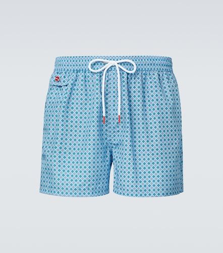Kiton Logo printed swim trunks - Kiton - Modalova
