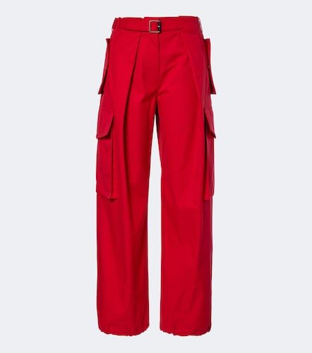 Pantaloni cargo in cotone e seta - Loewe - Modalova