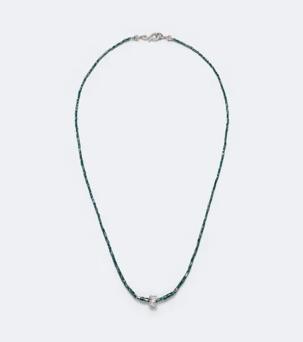Infinite 18kt gold beaded necklace with diamonds - Suzanne Kalan - Modalova