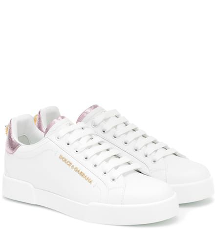 Portofino leather sneakers - Dolce&Gabbana - Modalova