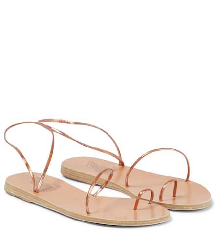 Chora iridescent leather sandals - Ancient Greek Sandals - Modalova