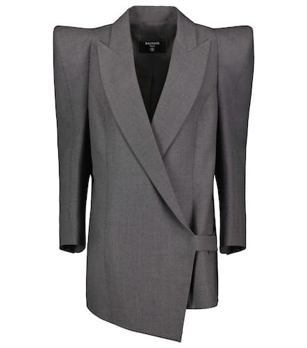 Balmain Asymmetric wool blazer - Balmain - Modalova