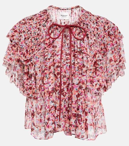 Top Fapani de georgette estampado - Marant Etoile - Modalova