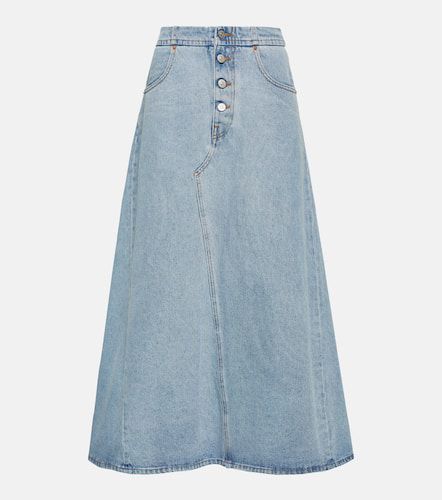 Denim maxi skirt - MM6 Maison Margiela - Modalova