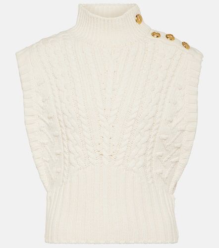 Holton cable-knit wool sweater vest - Veronica Beard - Modalova