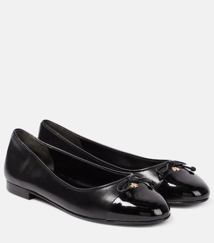 Bow-detail leather ballet flats - Tory Burch - Modalova