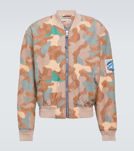 Camouflage cotton-blend bomber jacket - Acne Studios - Modalova