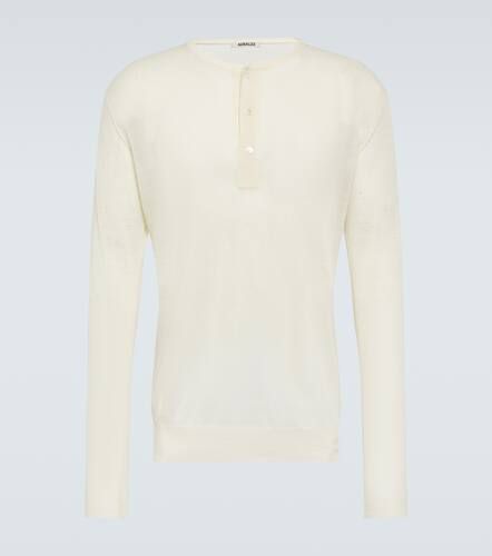 Auralee Wool and silk Henley shirt - Auralee - Modalova