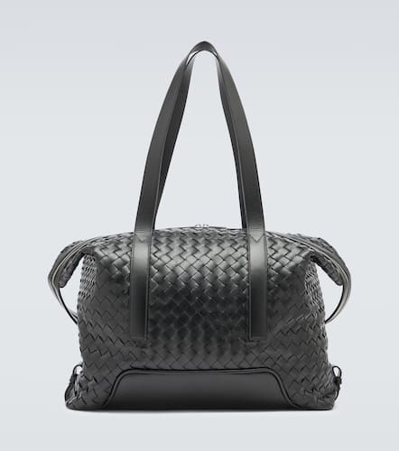 Bolso de viaje Helix Weekender de piel Intrecciato - Bottega Veneta - Modalova