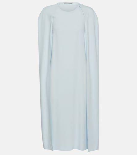 Vestido midi de cady con capa - Stella McCartney - Modalova