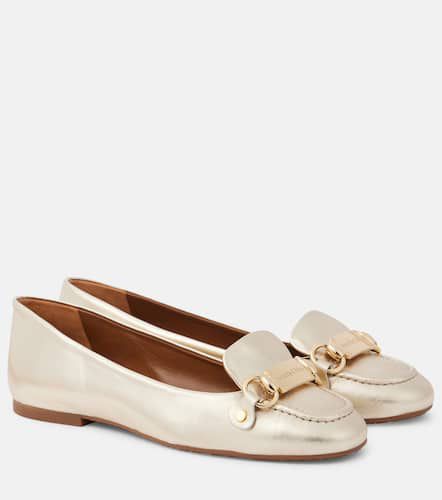 See By Chloé Ballerinas Signature aus Metallic-Leder - See By Chloe - Modalova