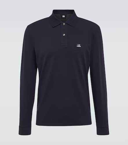 Logo cotton-blend piquÃ© polo shirt - C.P. Company - Modalova