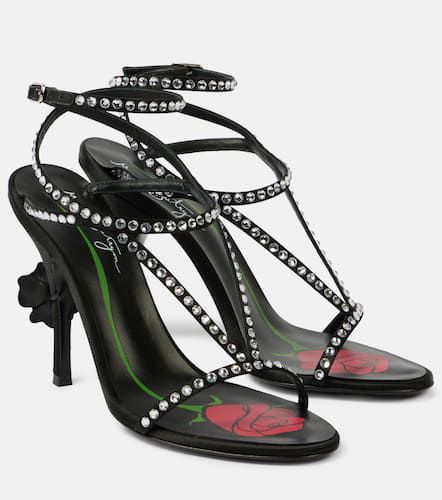 Crystal-embellished satin sandals - Magda Butrym - Modalova