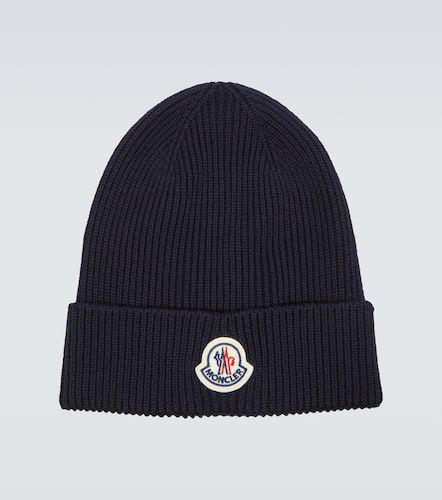 Moncler Logo wool beanie - Moncler - Modalova