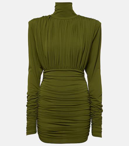 Ruched crÃªpe jersey minidress - Alex Perry - Modalova