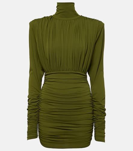 Ruched crepe jersey minidress - Alex Perry - Modalova