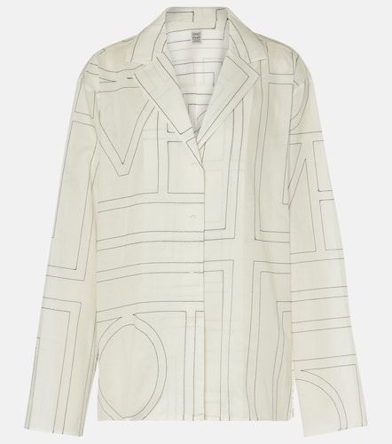 Camicia in misto cotone con monogramma - Toteme - Modalova