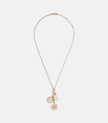 Collar con colgante de oro de 18 ct con diamantes - FoundRae - Modalova