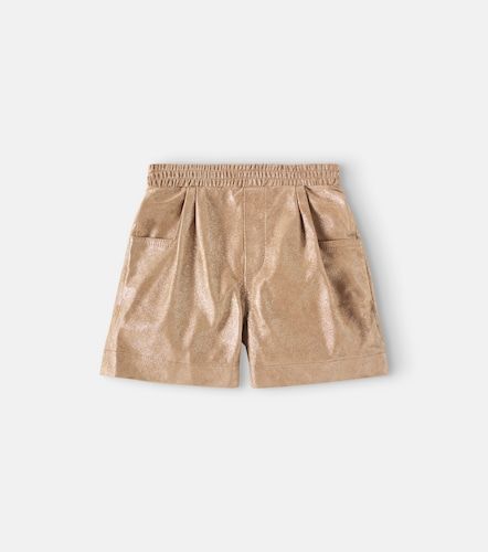 Shorts Ronie de piel metalizada - Donsje - Modalova